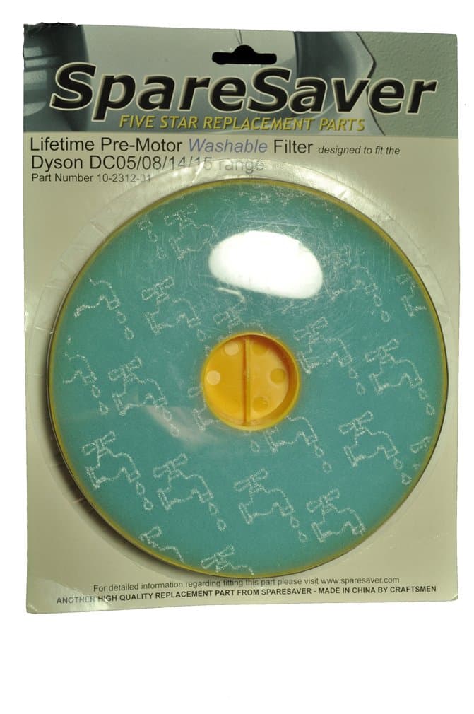 Dyson DC05, DC08, DC14 Washable Pre Filter, PHc Replacement Brand, Designed to fit Vacuum Cleaners DC05, DC08, and DC14