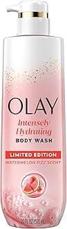 - Olay Body Wash for Women, Intensely Hydrating, Pro-Hyaluronic Acid Serum Complex, Renews Moisture, Vitamin B3 Lameller Technology, For All Skin Types, Watermelon Summer Fizz Scent, 20 fl oz