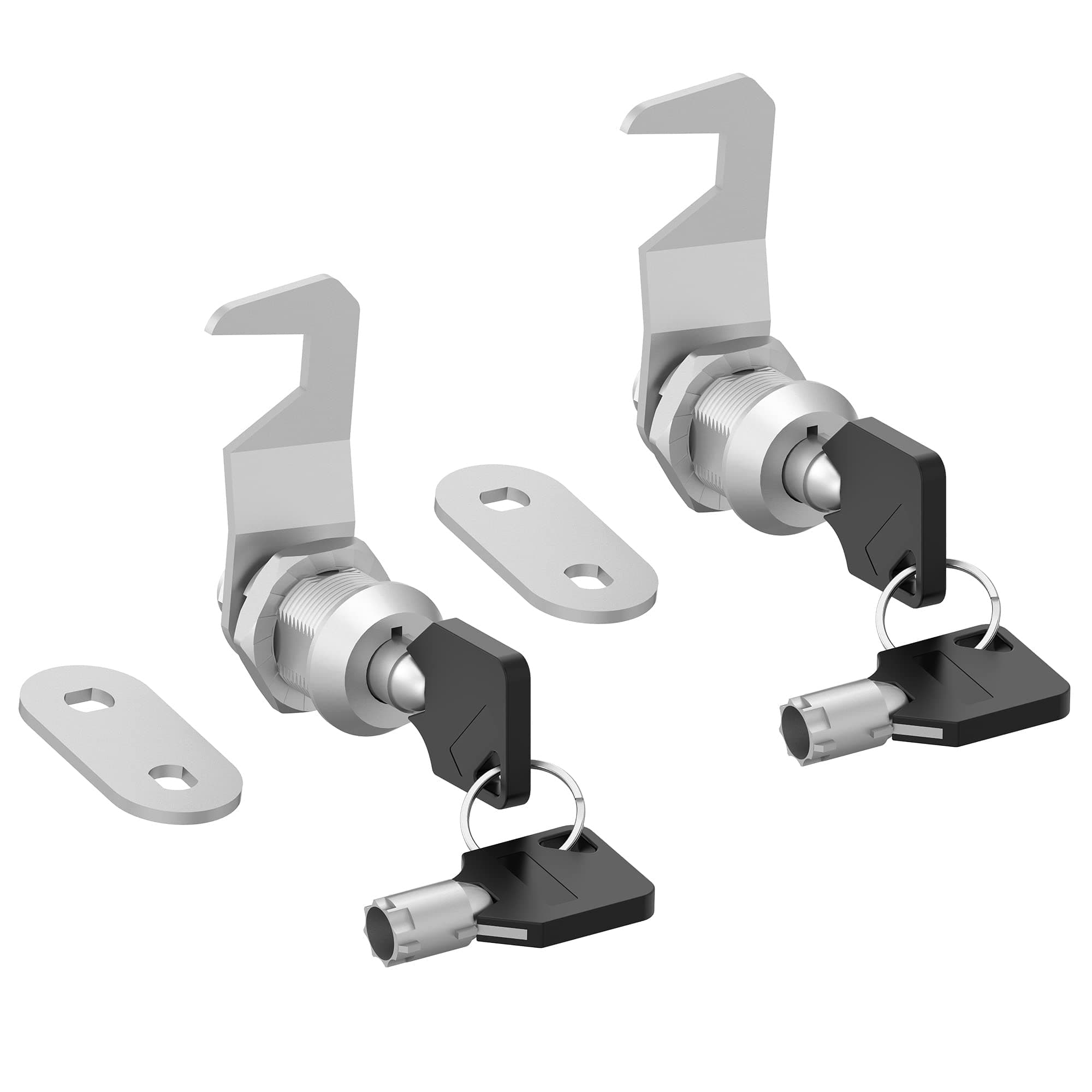 Tubular Cam Locks - Keyed Alike, Toolbox Lock Replacement, RV Storage & Security, 5/8" Zinc Alloy (2 Pack)