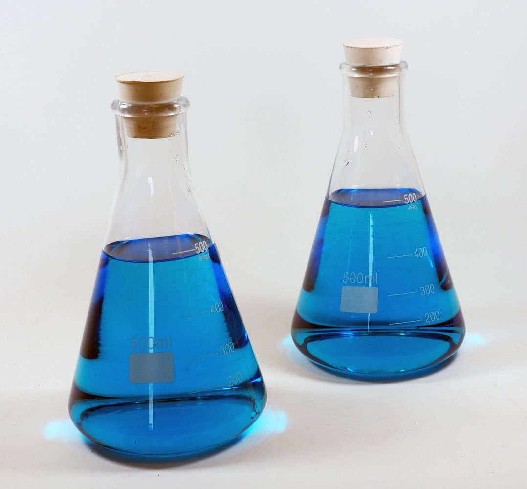 LB39-500/2 : 500ml Erlenmeyer Flask, with Rubber Stopper, Pack of 2