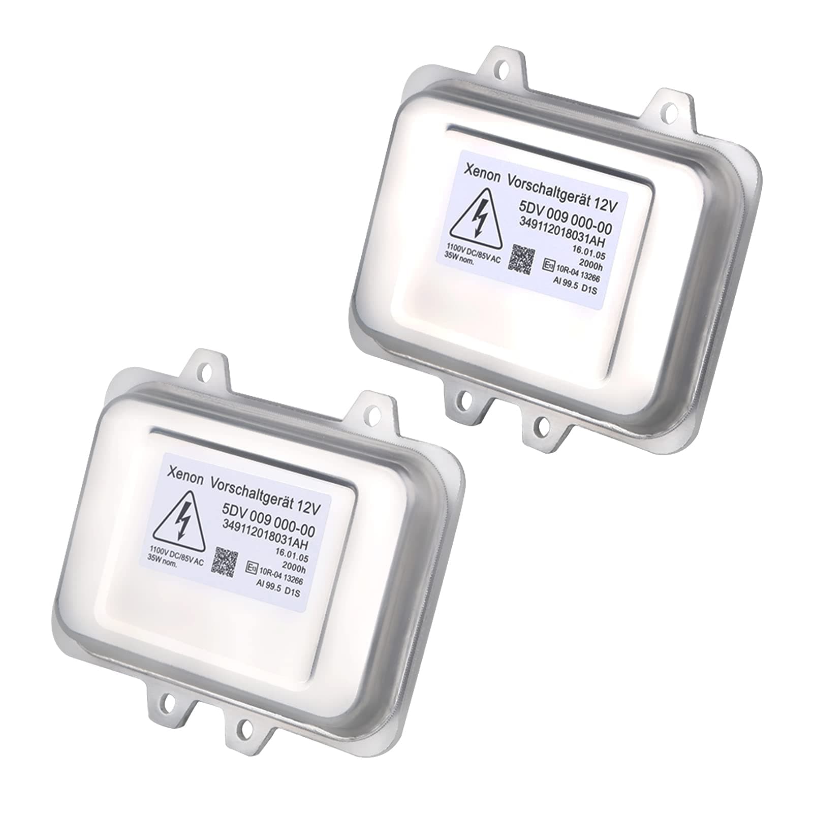 Xenon HID Headlight Ballast Replacement for 5DV 009 000-00 5DV00900000 Compatible with Cadillac Escalade BMW E60 Town & Country 5-Series Jaguar Volkswagen Lincoln Chrysler (2PCS)