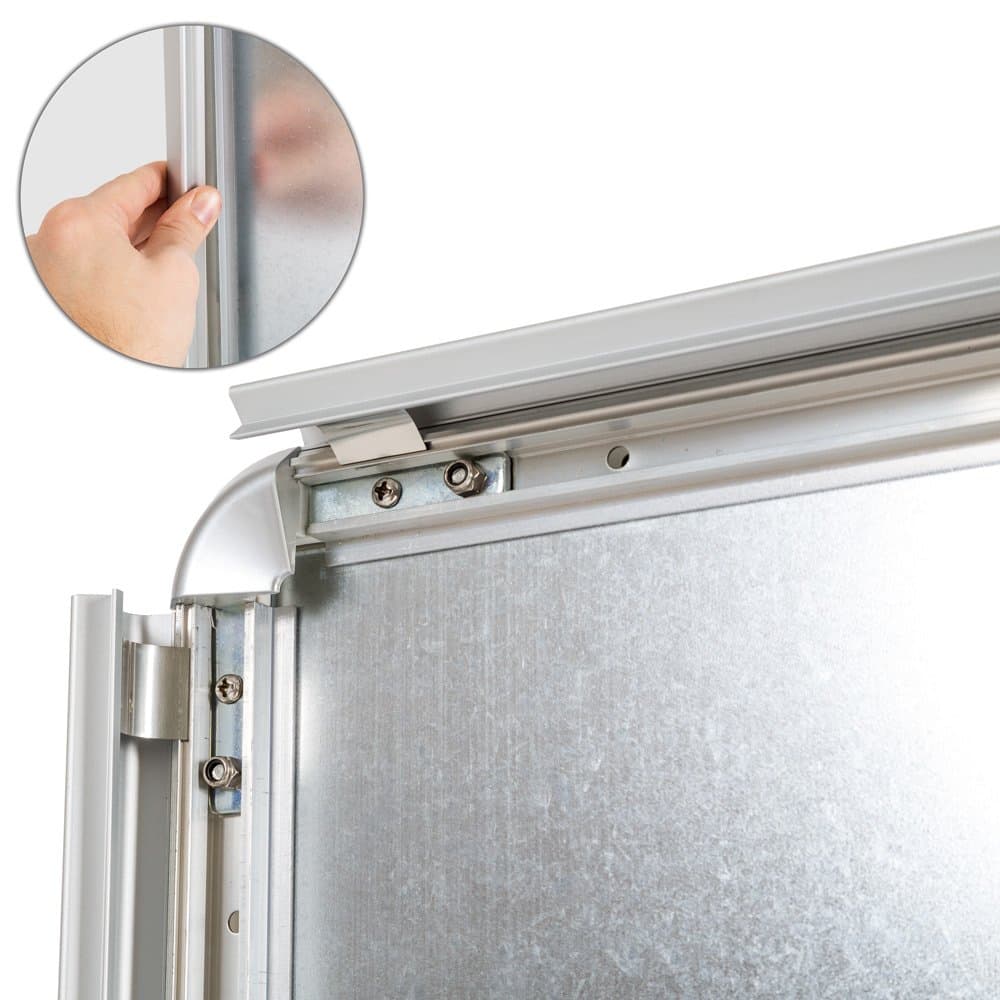 TecTake A1 A-Board Wind Resistant Pavement Sign Poster Stand Double Sided Aluminium Snap Frame Water Plastic Base incl. 2 Foils