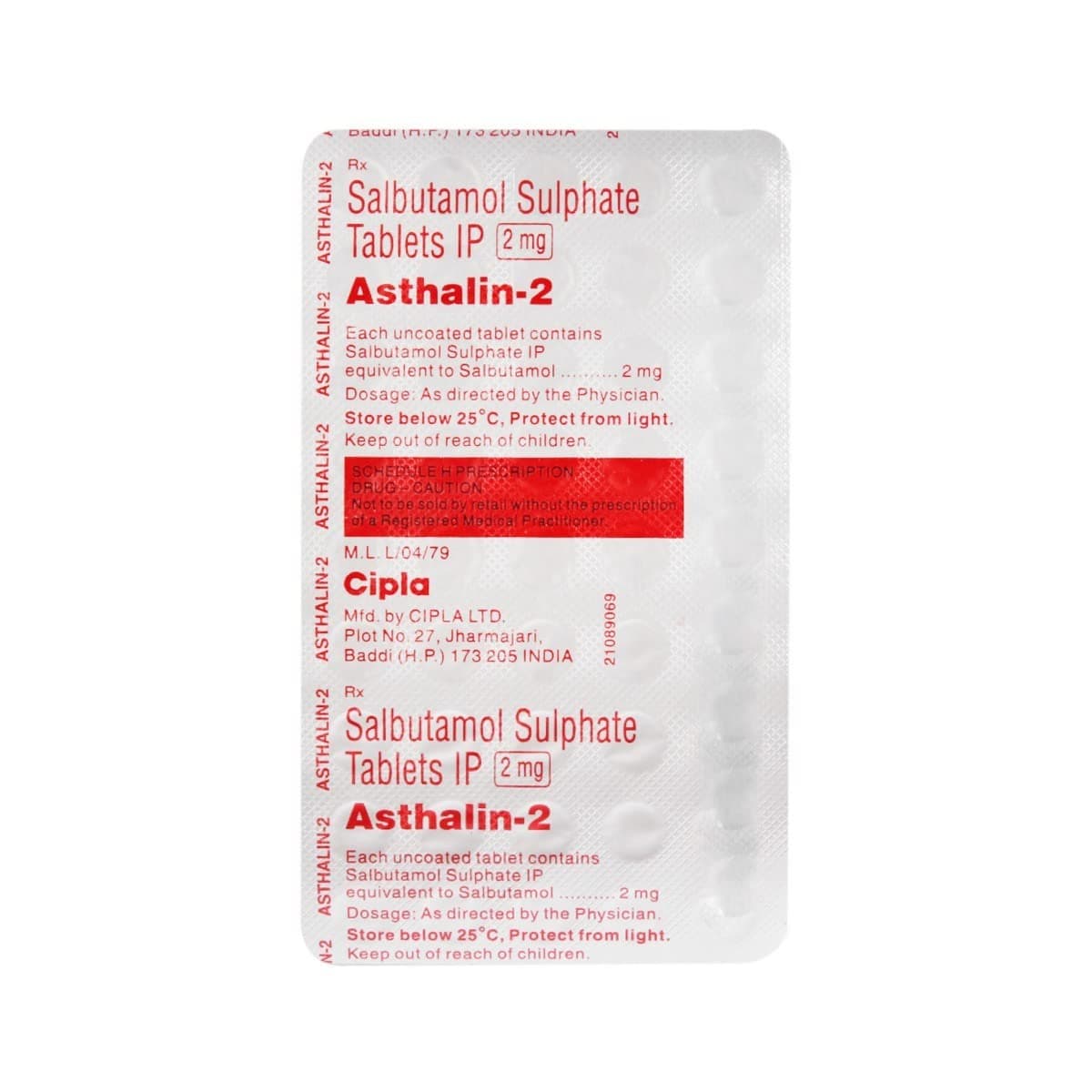 Asthalin-2 - Strip of 45 Tablets
