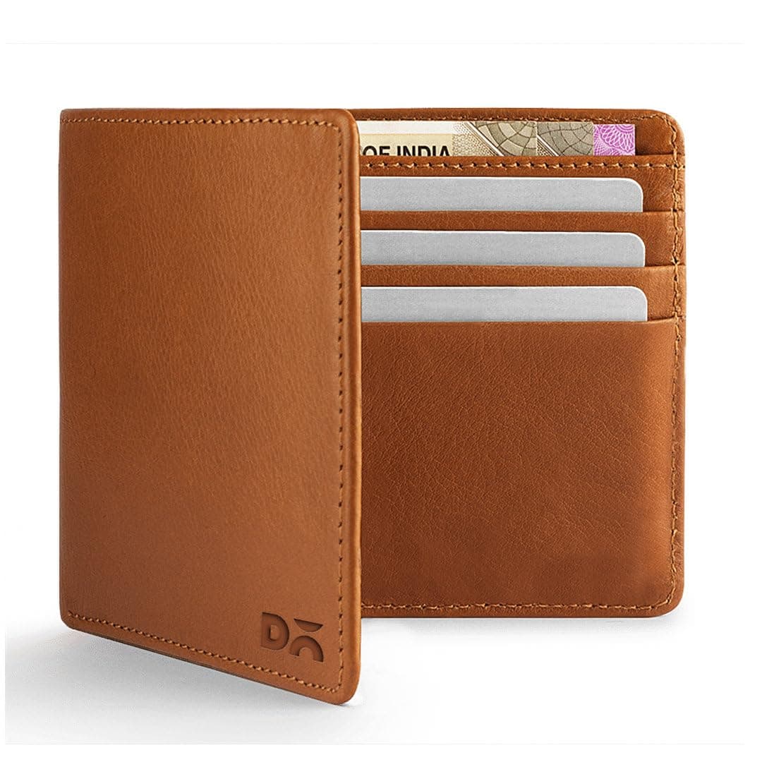 - Classic Bifold Wallet for Men | Genuine Leather Material | Holds up to 8 Credit/Debit/ATM Cards | Slim & Easy to Fit | Handcrafted Money Purse