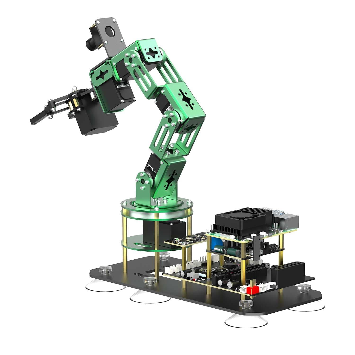 6DOF Robotic Arm for Raspberry Pi 5 ROS2,3D AI Vision Camera,Desktop Collaboration, Developed Python Programming for Mechanical Engineer