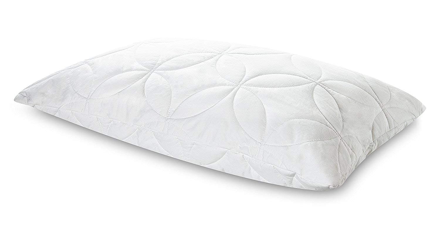 Tempur-Pedic Queen TEMPUR-Cloud Lofty Size Pillow, Medium Soft Support Washable Cover, White