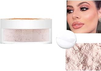 Azonee Loose Setting Powder, Pink Translucent Setting Powder Makeup, Setting Powder Translucent, Silky Face Powder, Translucent Face Powder for Oil Control, Powder Foundation for Natural Clear