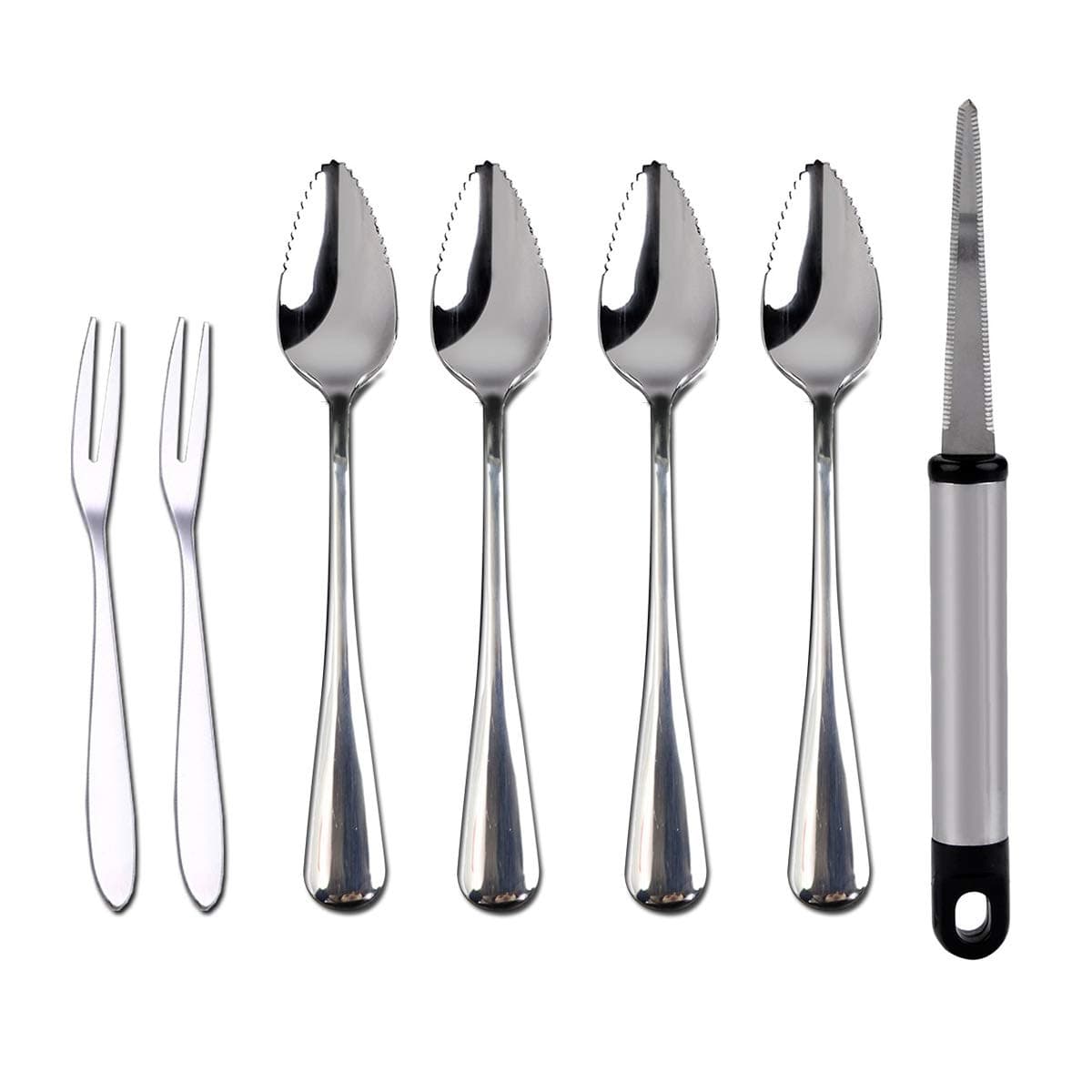 VowcarolGrapefruit Spoons, Grapefruit Knife with Fruit Forks (7 PCS)