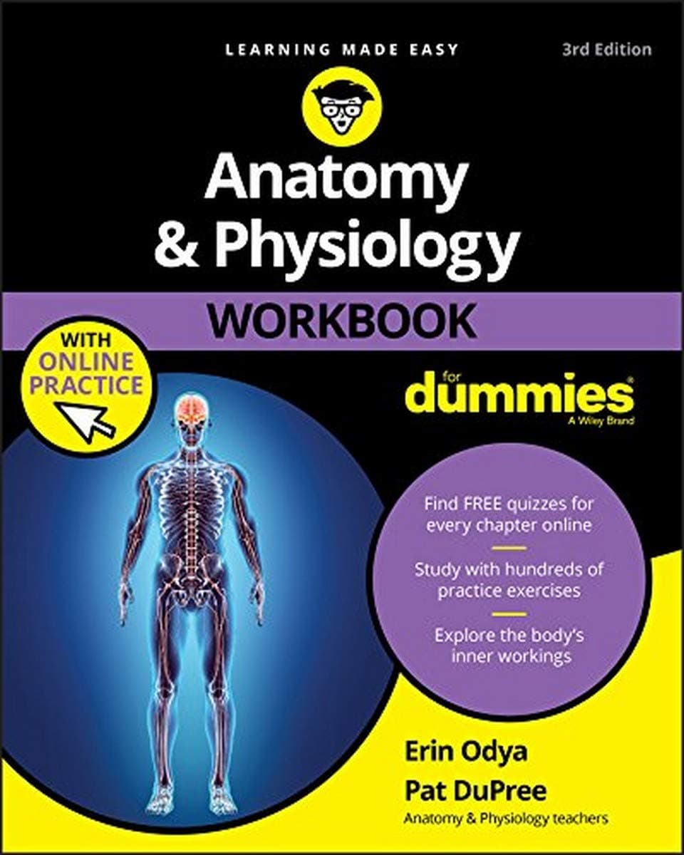 Anatomy & Physiology Workbook For Dummies with Online Practice, 3rd Edition