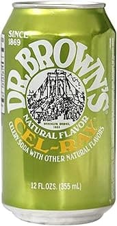 Dr. Brown's Natural Flavor Cel-Ray Celery Soda With Other Natural Flavors, 12 fl oz Cans (9 Cans)