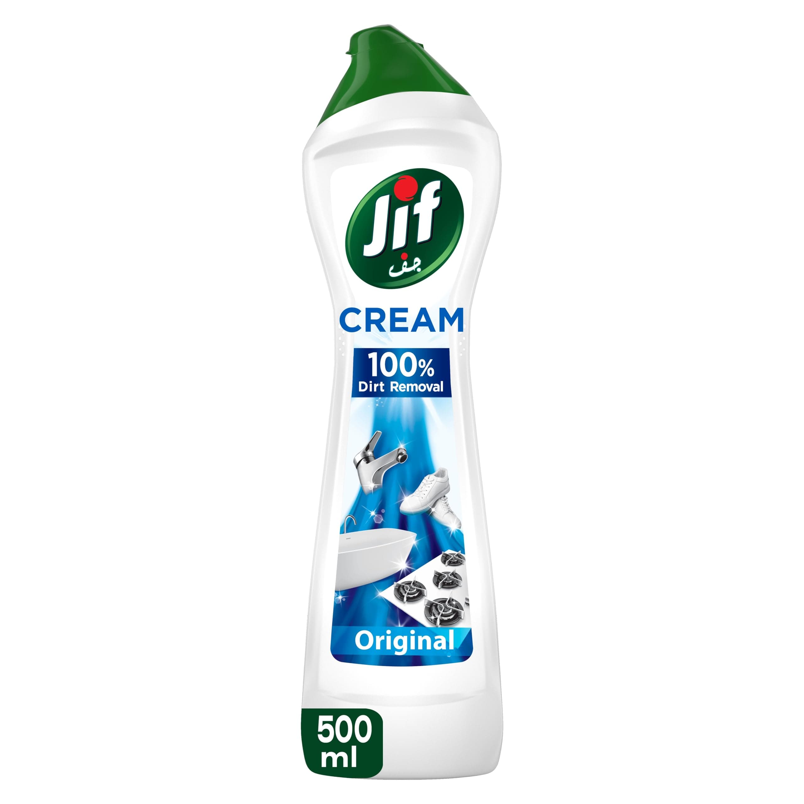 JIF Multipurpose Cream Cleaner, Original, 100% Dirt Removal, 500ml