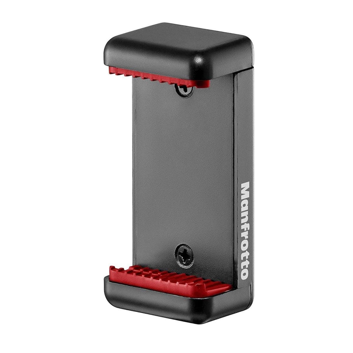 Manfrotto MCLAMP, Universal Smartphone Clamp with Thread Connections, for iPhone with or without Case, Foldable, Compact Size, Vlogging, Black