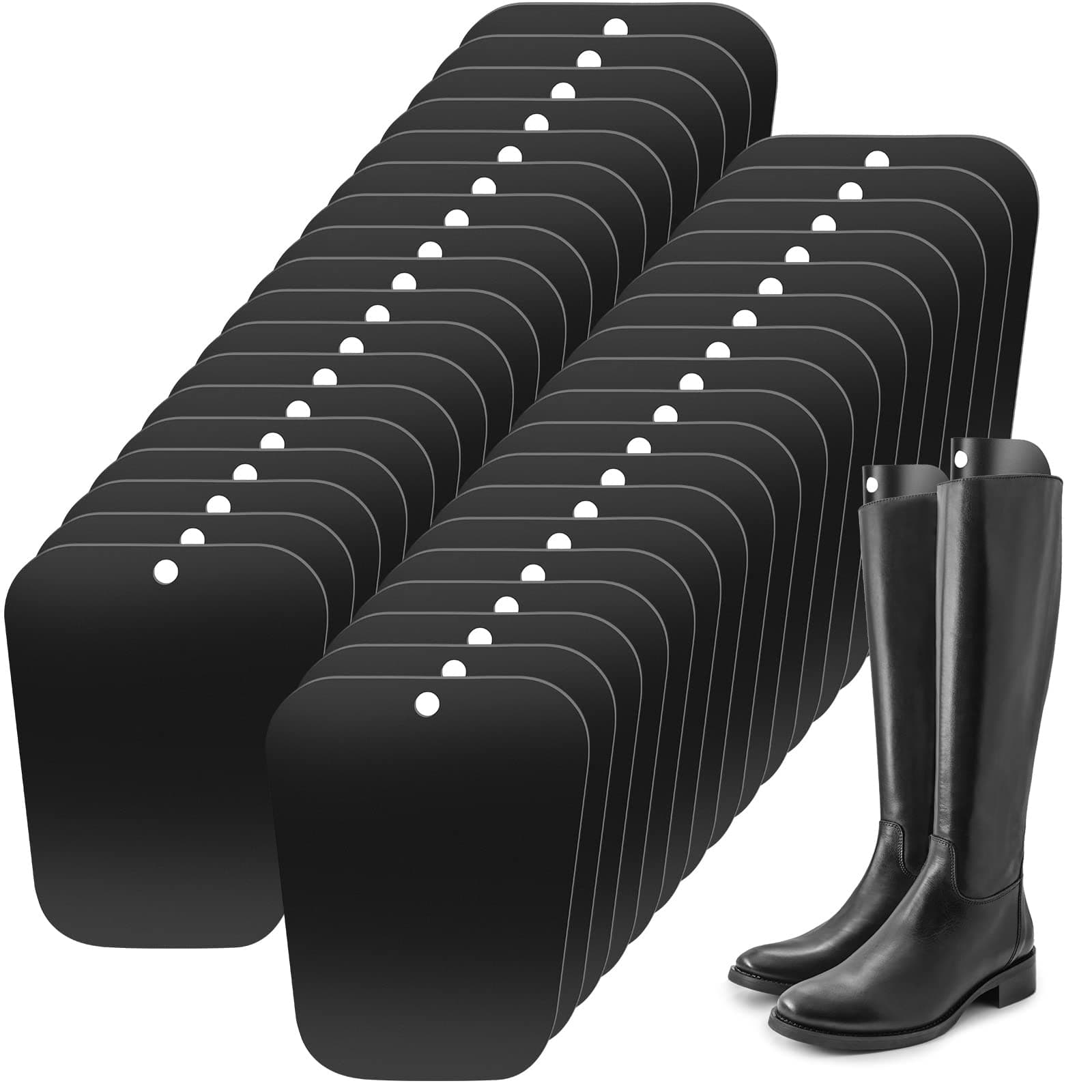 30 Pieces (15 Pairs) Boot Shapers Form Inserts Keeper Tall Boots Support Holders for Women Men