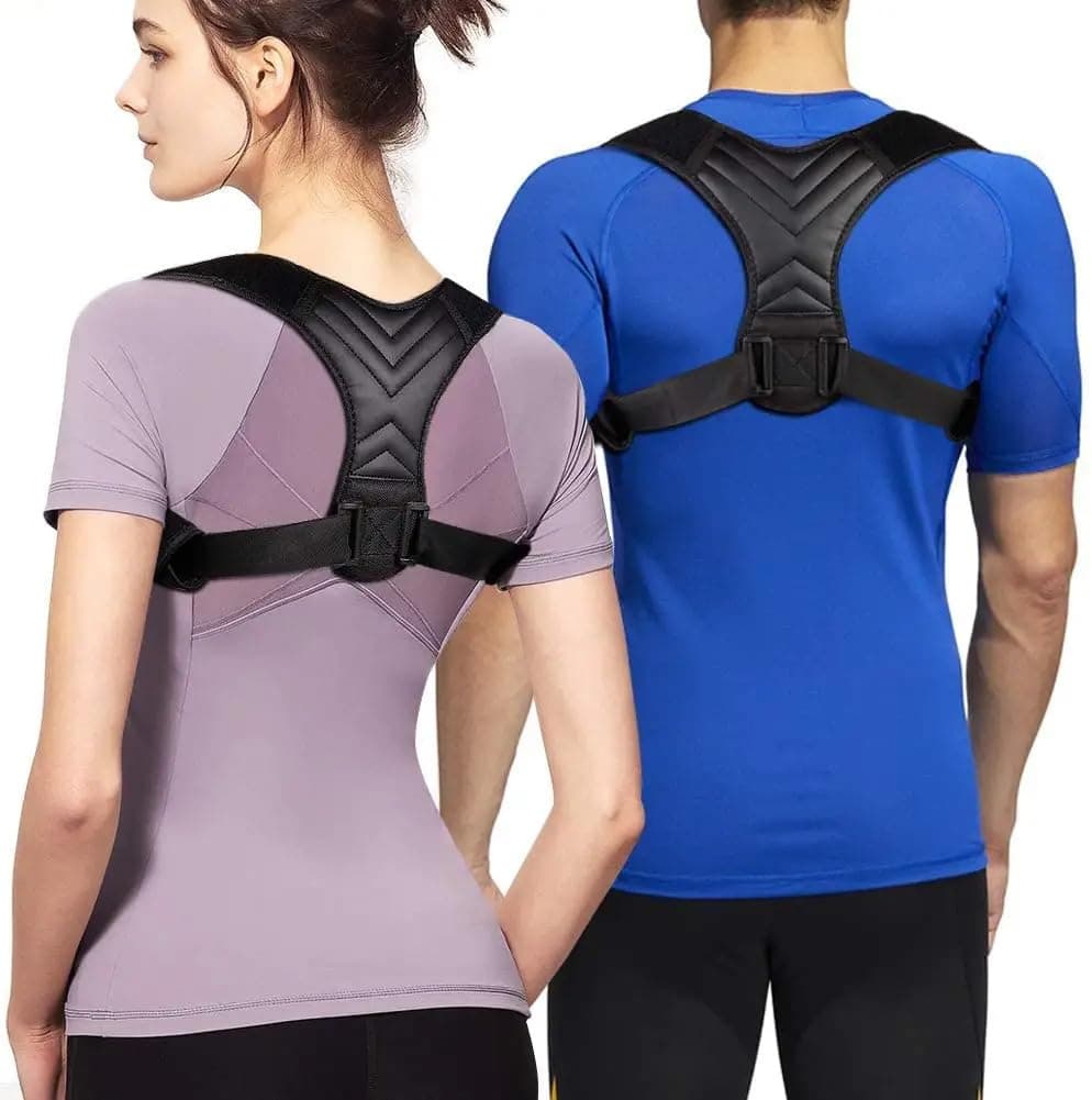 5-Star Posture Corrector for Men and Women, adjustable, comfortable, breathable corrector with Elastic Support Upper Back Brace, Shoulder, Lumbar Support Belt-Corset, Fits Discreetly Under Clothing. Size - L