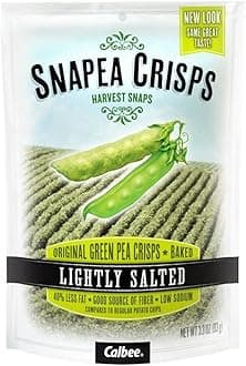 Harvest Snaps Snapea Crisps Lightly Salted - Pack of 3, 3.3 Oz. Ea.