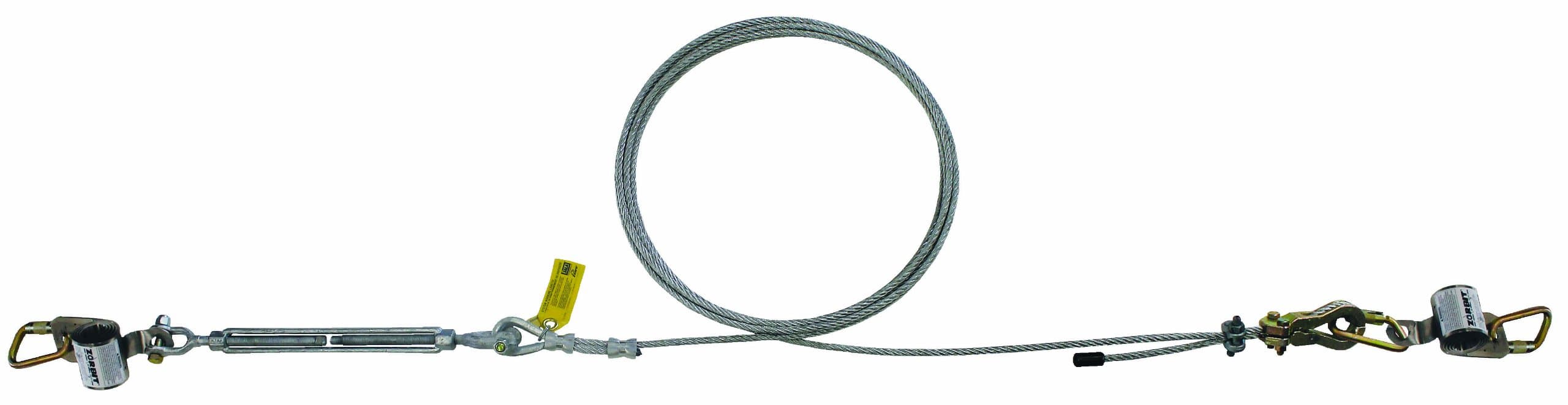 3MDBI-SALA SecuraSpan 7403320 Horizontal System, 320-Foot Galvanized Cable Lifeline, Includes Tensioner, Termination and Mounting Hardware, Zorbit Energy Absorber