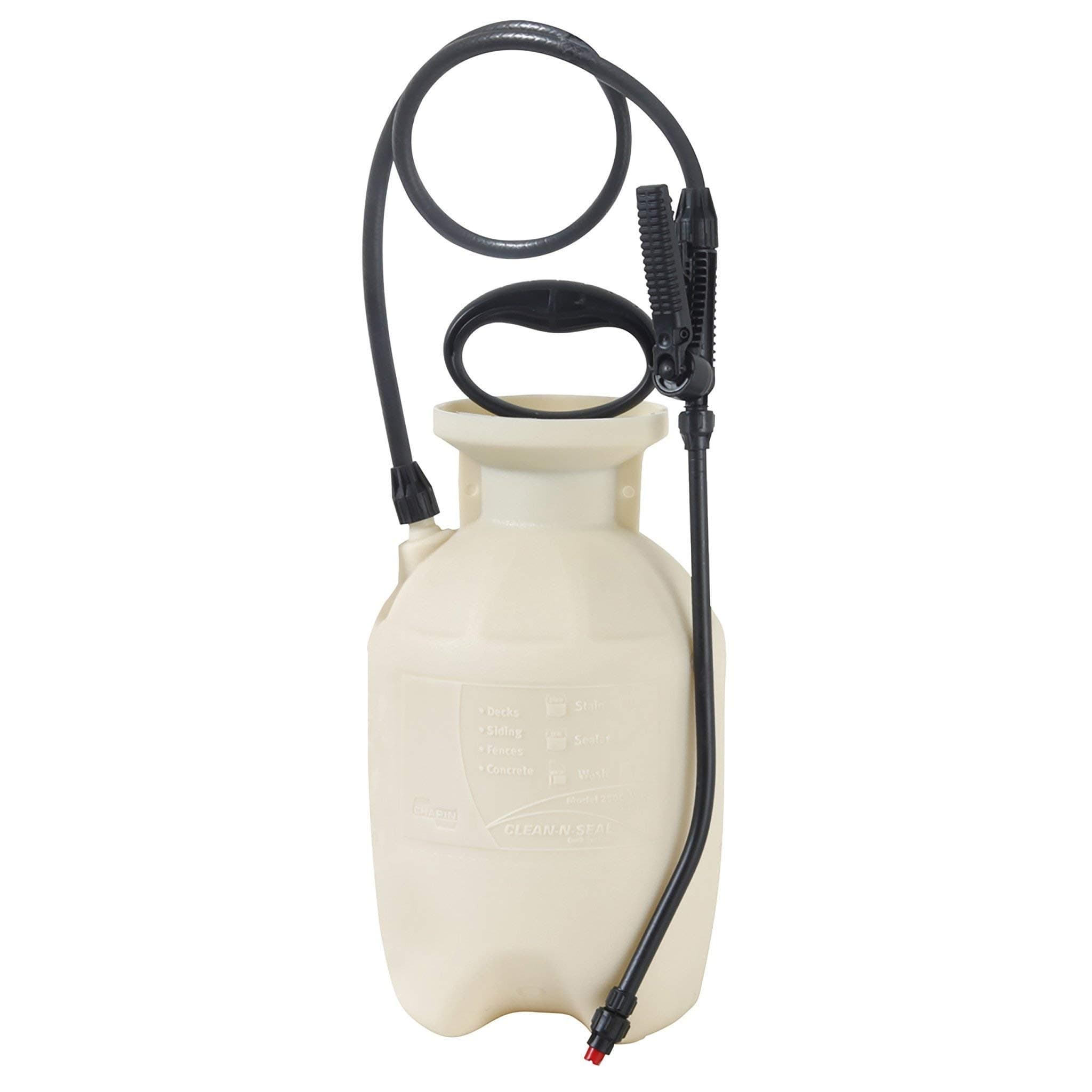 Chapin 25010 Clean and Seal Poly Deck Sprayer - 3.8 litres - for Quick Cleaning & Gardening Applications - Anti-Clog Filter - Adjustable Nozzle - Measuring Cup