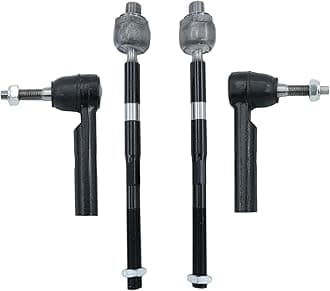 4PCS Front Inner Outer Tie Rod End Kit for Chevrolet Traverse 2009-2017, Buick Enclave 2008-2017, GMC Acadia 2007-2016, Acadia Limited 2017, Saturn Outlook 2007-2010 - ES800286 EV800572