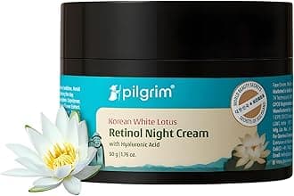 PILGRIM Korean Retinol Anti Aging Night Cream(50gm)with Hyaluronic Acid & Vitamin C |Discover young, wrinkle-free & radiant skin| Anti aging cream for oily & dry skin| For Men & Women|Korean Skin Care