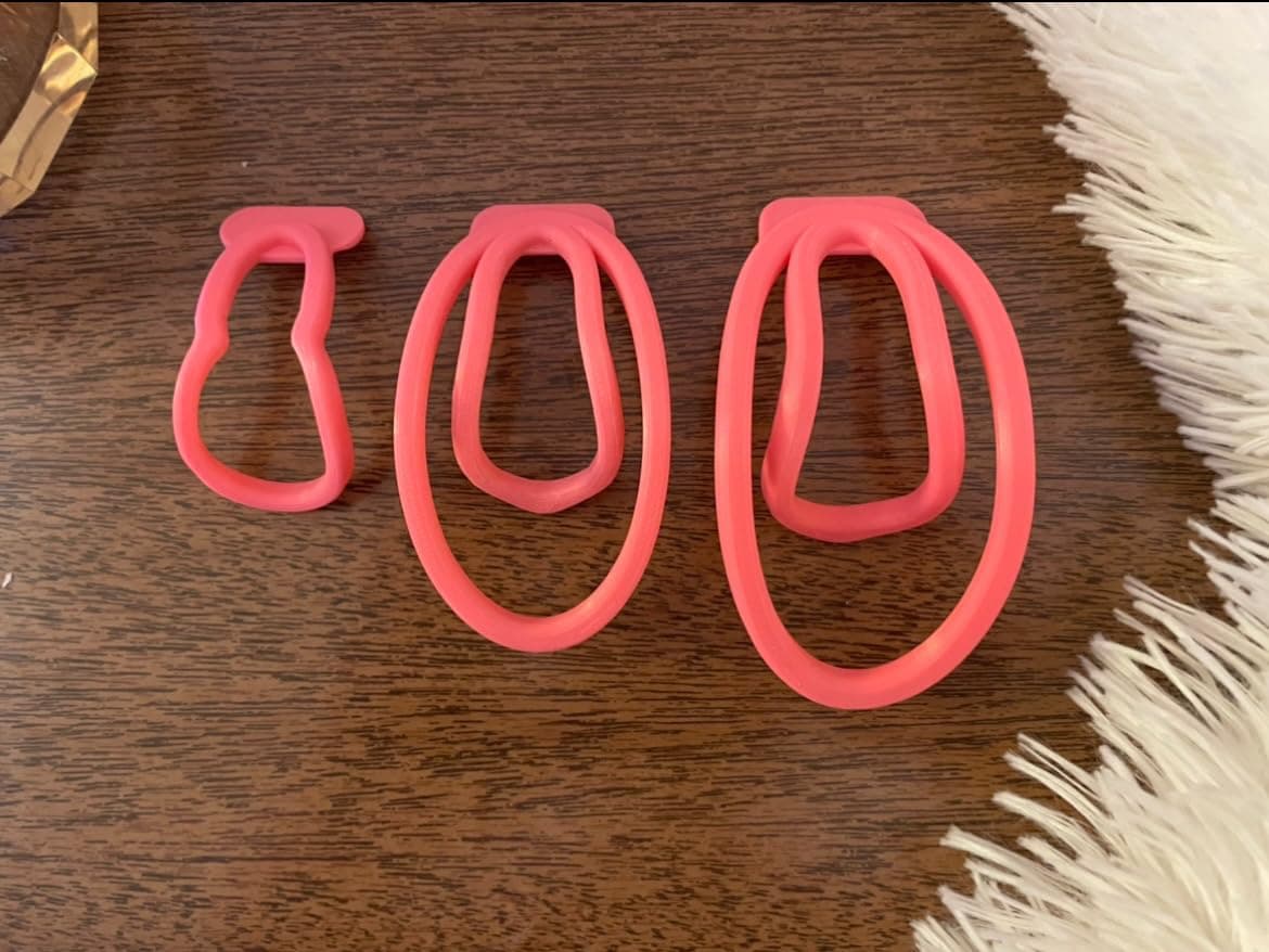 FUFU Training Clip Sizing Bundle, for Feminizing Male Chastity, Set of 3, Pink