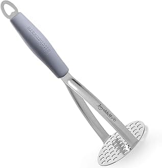 Potato Mashers, Joyoldelf Potato Masher Stainless Steel, Masher with Non-Slip Handle, Fruit & Vegetable Baby Food Masher