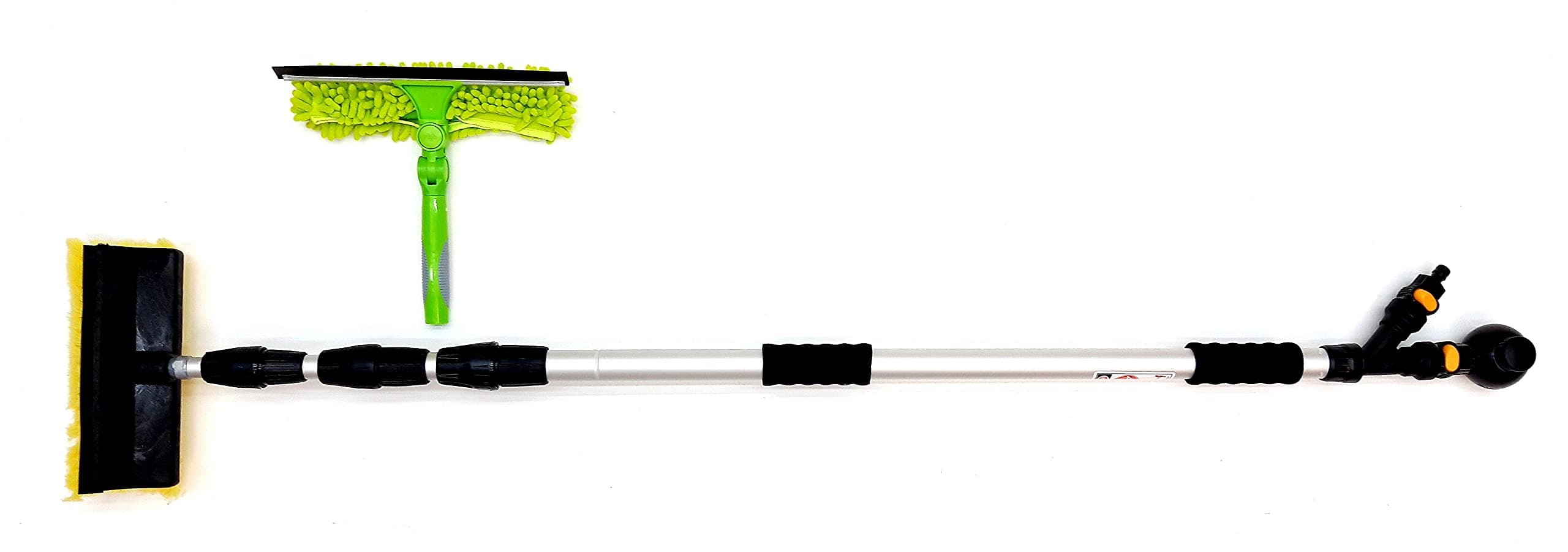 13 Foot Water Fed Window Cleaning Pole Pad Squeegee Soap Dispenser Extendable Telescopic Kit