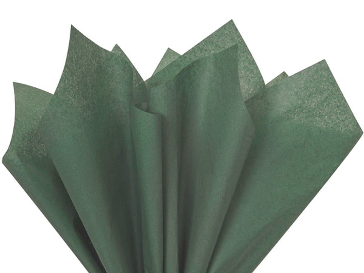 Dark Green Tissue Paper 20" X 30" - 48 Sheet Pack