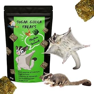 Chicken & Spinach Suger Glider Treat | Protein Rich | Fiber Rich | Crunchy Healthy Snacks | 75g