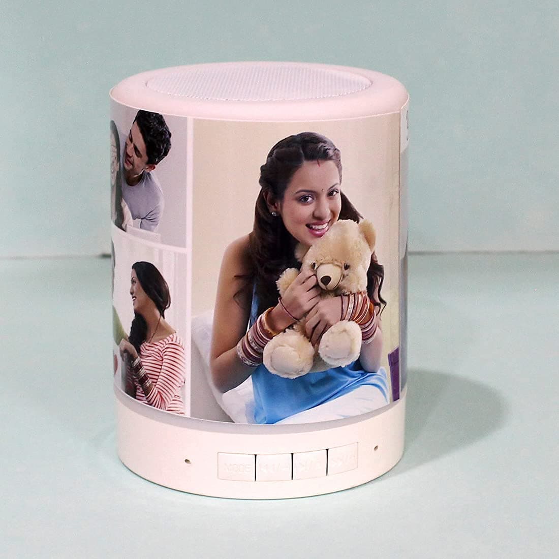 The Printpack Print Photo Gift Customized Personalized Smart Touch Mood Lamp Bluetooth Speaker for Gifts (L)