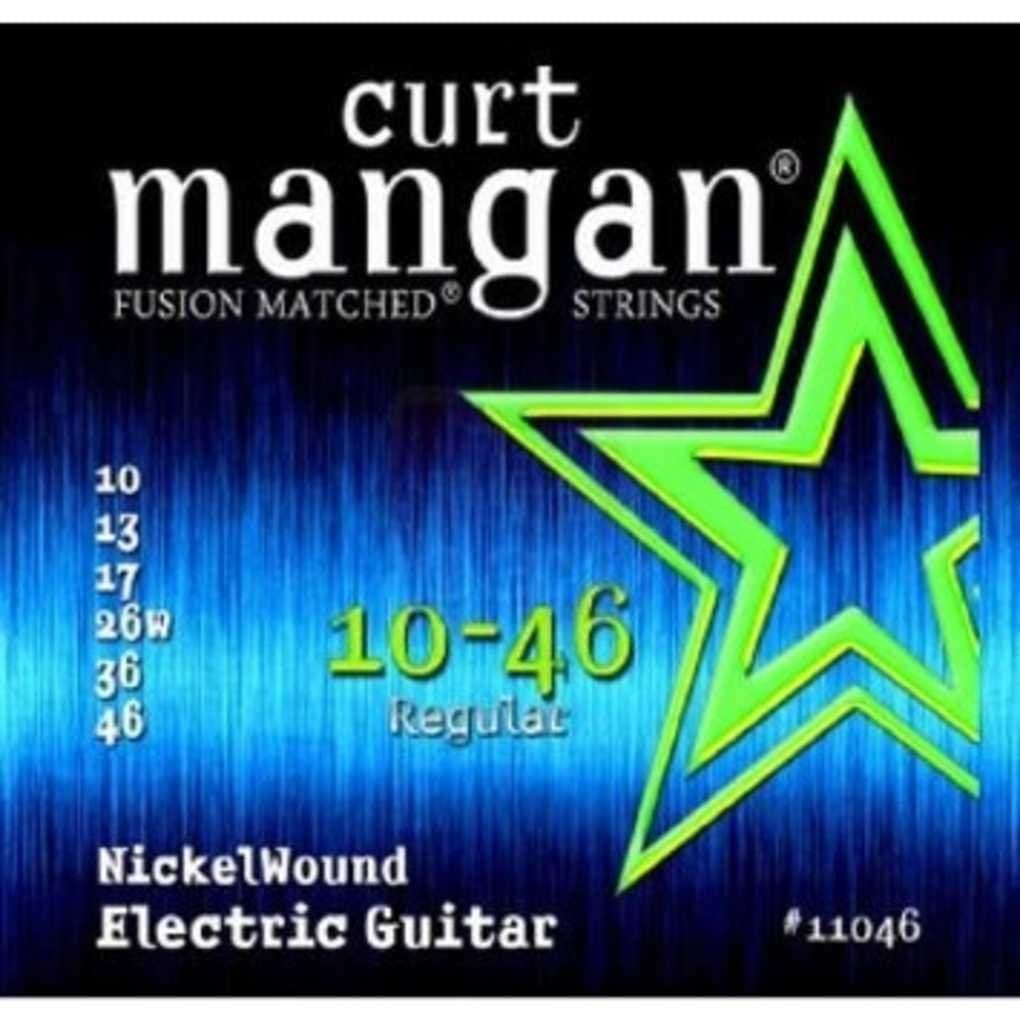 - Curt Mangan High Compression Nickel Wound Handmade Electric Guitar Strings 10-46