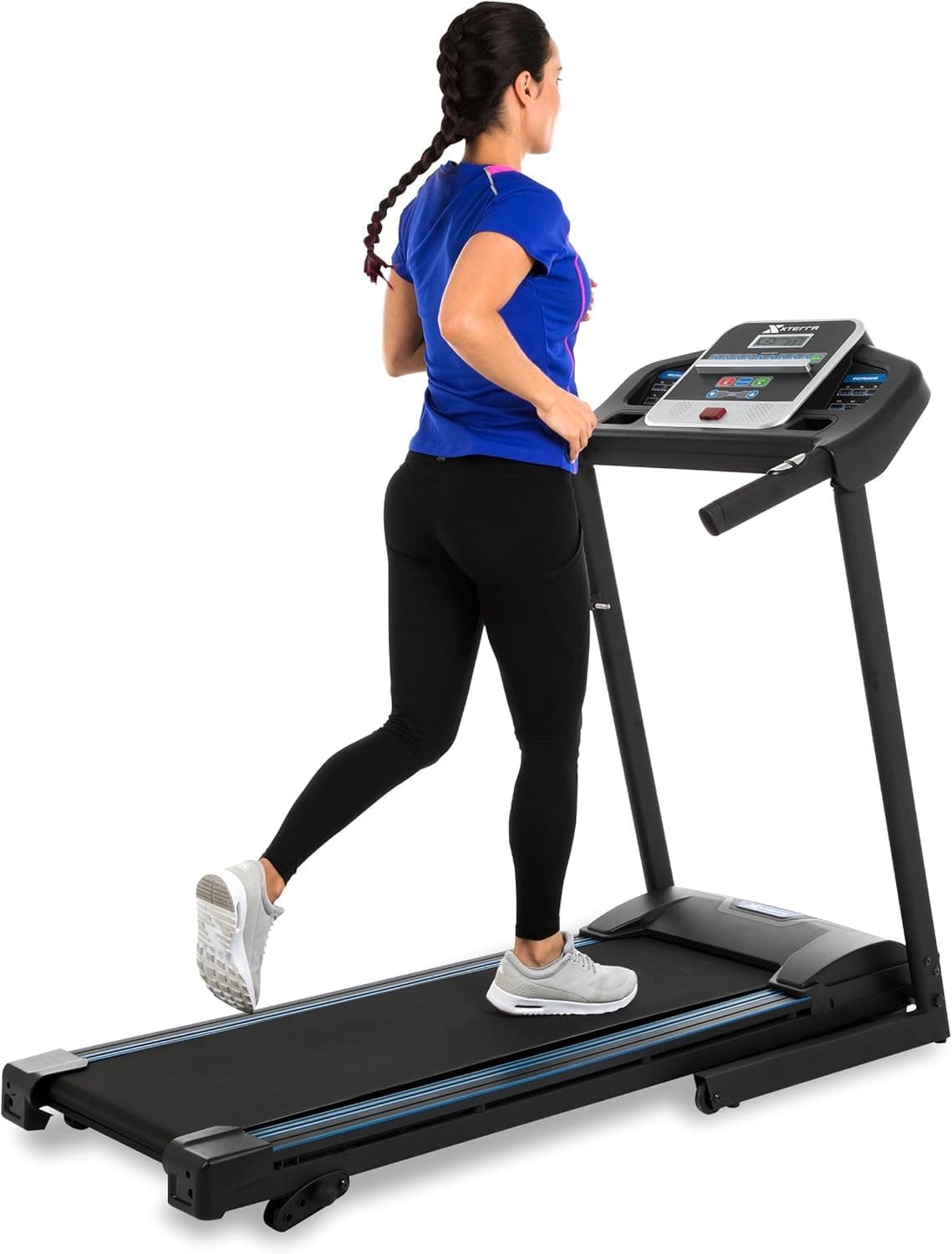 Fitness Premium Folding Smart Treadmill, Compact Design, 250+ LB Weight Capacity, Powerful Motor, XTERRA+ Fitness App Included with Purchase