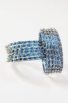 Rain Drop Glass Bangles Set For Women And Girls | Light Weight Bangles | Traditional Transparent Fancy Glass Chudi Set for Wedding, Party (12 Bangles)