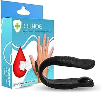 Sugar Control LI4 Acupressure Point Clip | Headache, Migraine &Tension Relief | Light Weight Pack of 4 pcs