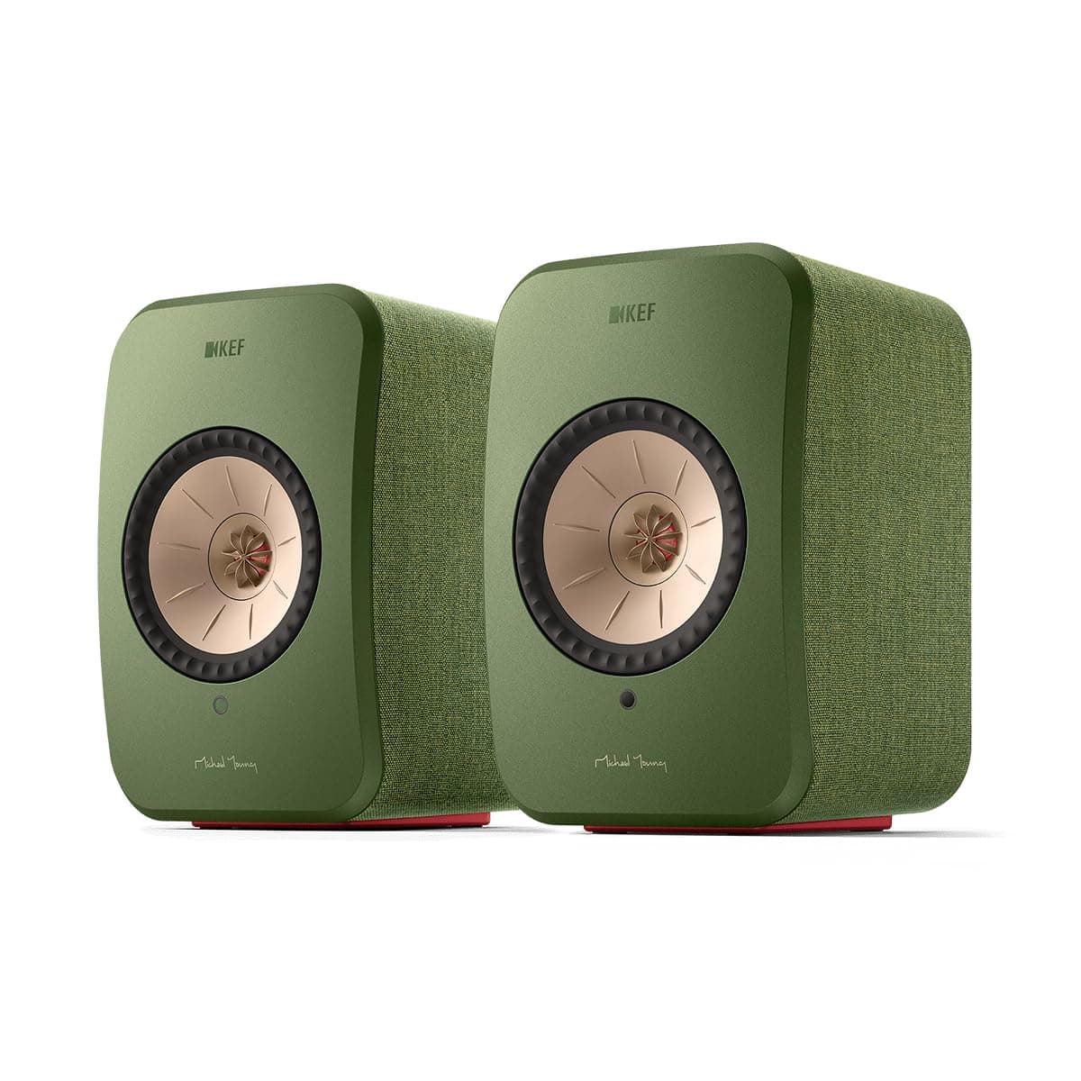 KEF LSX II Wireless HiFi Speaker System (Olive Green)