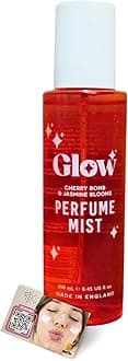 Glow Perfume Mist Spray 250ml - Long-Lasting Body & Hair Fragrance, Premium Scented Body Mist Sprays for Women, Made in the UK - Includes ShopZee Skincare eBook (Cherry Bomb & Jasmine Blooms)