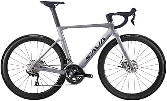 SAVADECK Carbon Road Bike, T800 Carbon Fiber Frame 700C Racing Bicycle with Shimano 105 R7000 22 Speed Groupset and Mechanical Disc Brake, Ultra-Light Carbon Bike