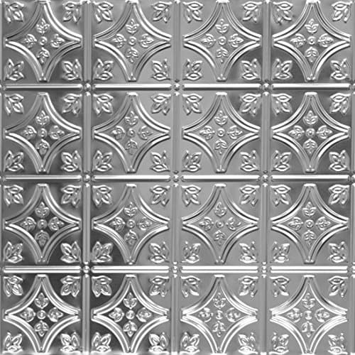 Shanko LS209DA Pattern 209 Authentic Pressed Metal Wall and Ceiling Tiles, 20 sq. ft., Lacquered Steel