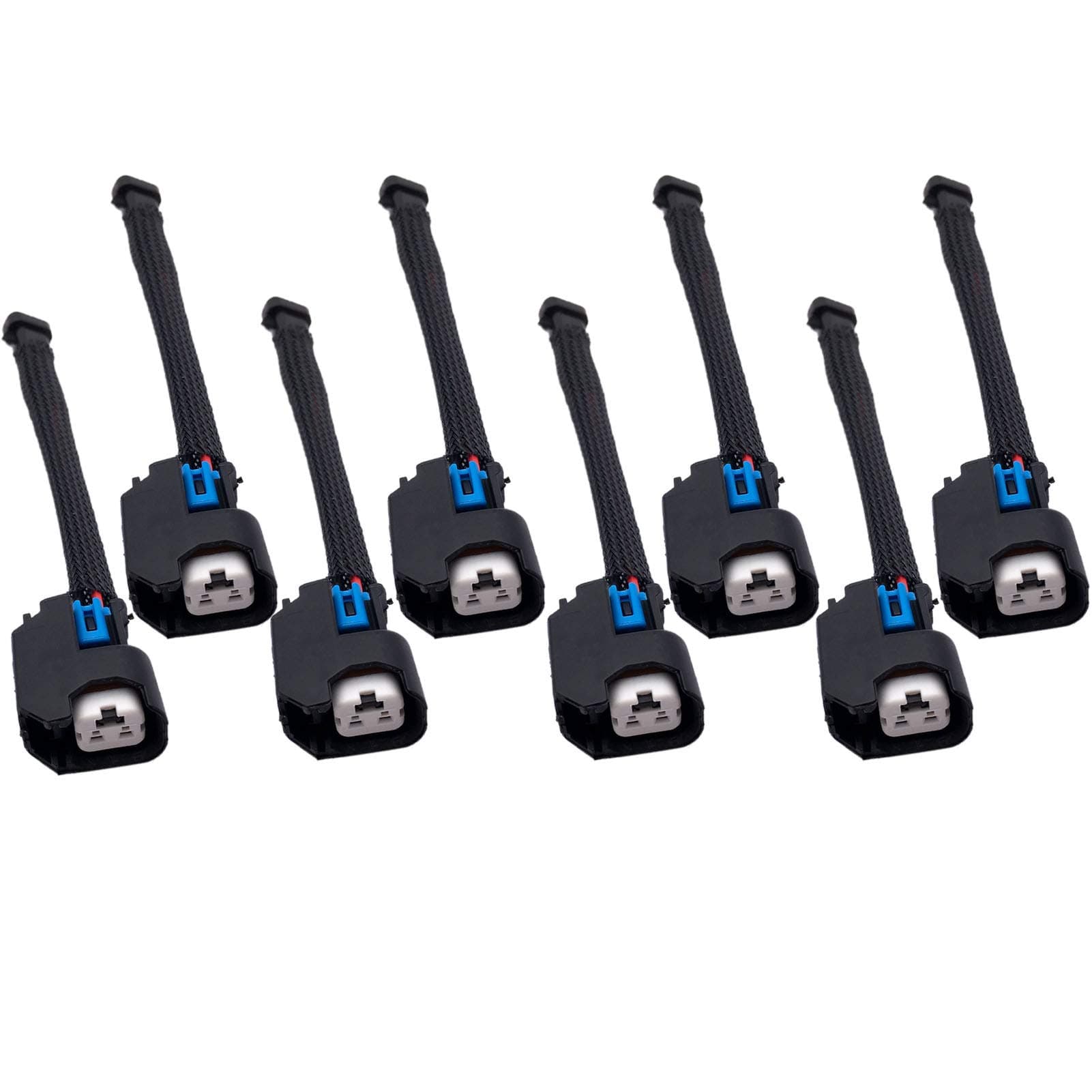 ALLMOST 8PCS Wire Harness Adapter Compatible with Mini Delphi Multec 2 Harness to USCAR EV6 Fuel Injector OEM Tooling, Connector, Lock, Seals, Terminals WAINJ32