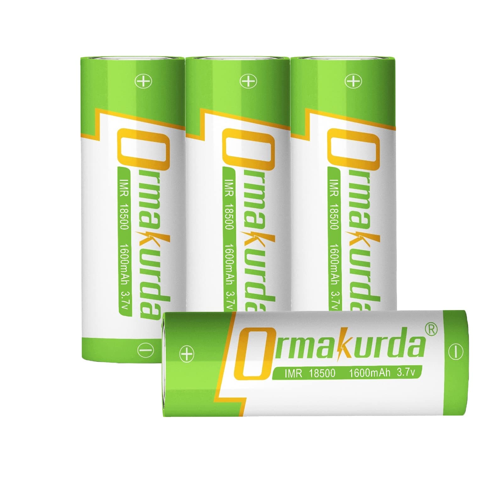 18500 3.7V Flat Top Battery