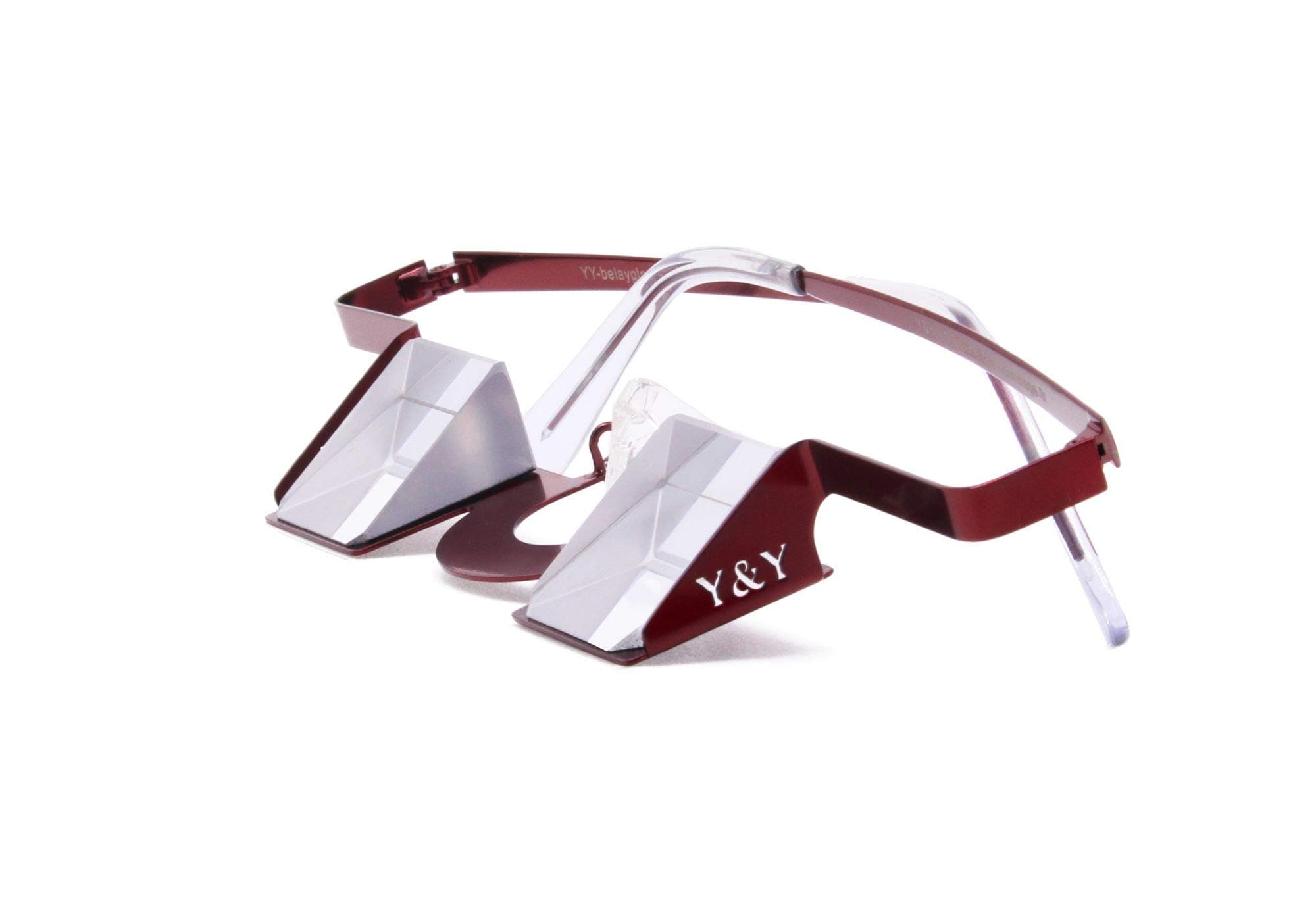 YY Vertical Belay Glasses for Rock Climbing – Upward Vision Prisms for Safe Belaying – Anti Neck Strain – Not for Reading