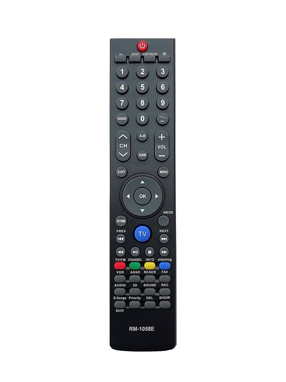 BhalTech RM-1058E LED LCD TV Remote Control Compatible LED LCD TV with 3D Function SKYWORTH