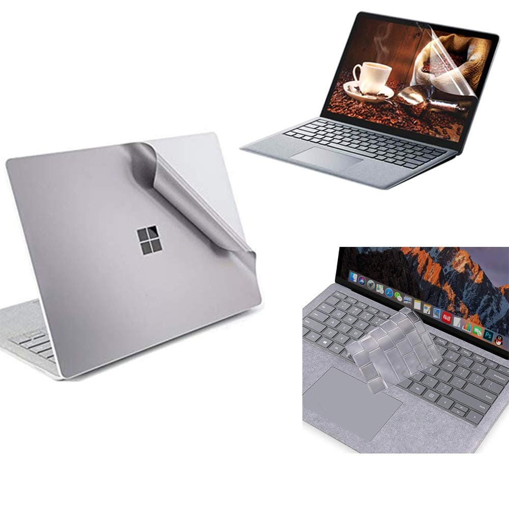 Vulge Full Protection Kit for Surface Book 2-13.5" (Core i5 Standard Configuration) - Full Body Anti Scratch Skin, Screen Guard & Keyboard Cover Ultra-Thin TPU