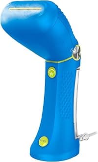 Handheld Garment Steamer for Clothes - Power Steam: Small Size, Big Power - Great for Home, Office, or Travel with Dual Voltage for Worldwide Use, Blue