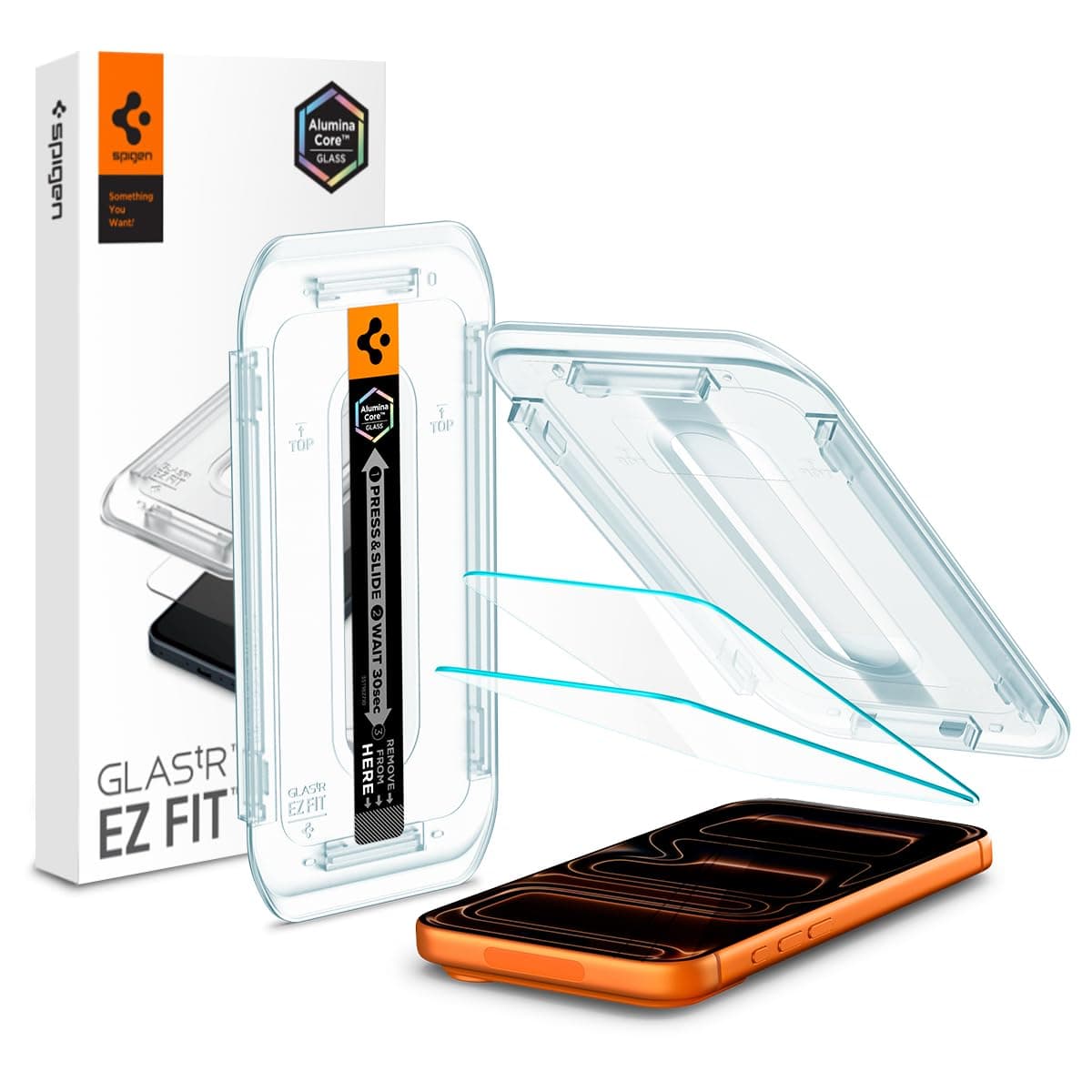 Spigen EZ Fit Tempered Glass Screen Protector Guard For iPhone 17 Pro Max / 16 Pro Max [2 Pack]