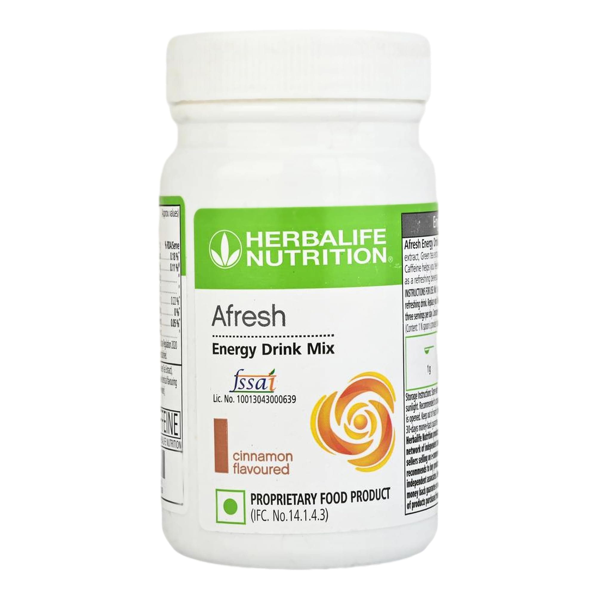 Herbalife Afresh Energy Drink Mix (Cinnamon) - 50g