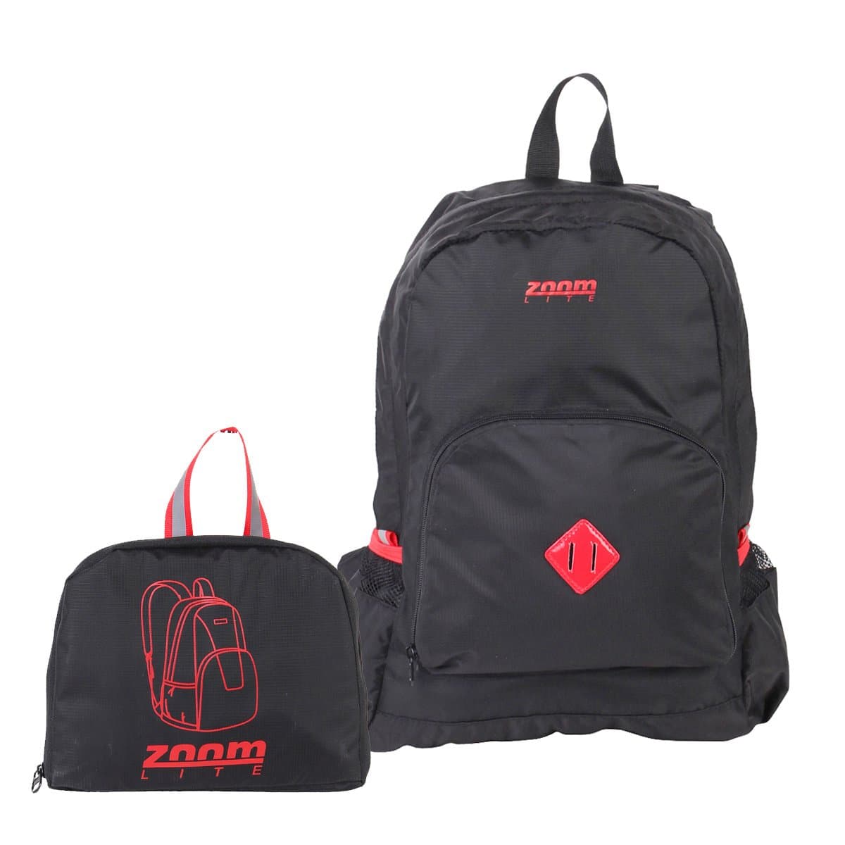 Ultra Light Water Resistant Packable Day Pack, by Zoomlite (Black)