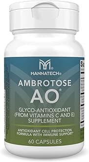 Mannatech Ambrotose AO 60 Caps, Protection From the Harmful Effects of Oxidative Stress, Poor Diet and Environmental Factors