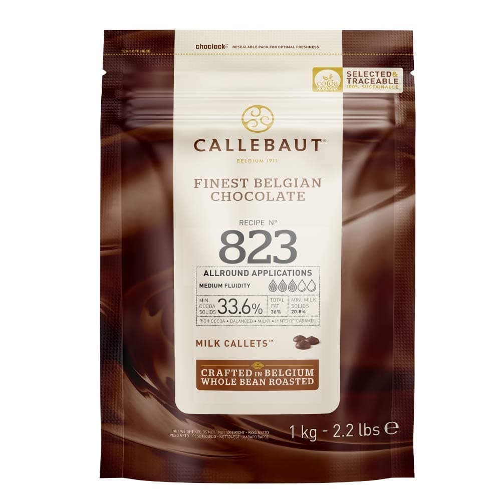 Callebaut No 823 Belgian Milk Chocolate Callets