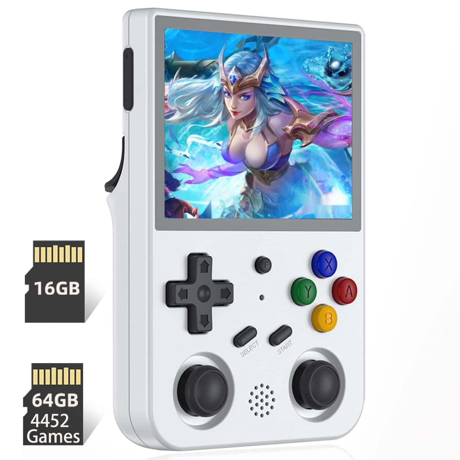 RG353V Retro Handheld Game with Dual OS Android 11 and Linux,RG353V with 64G TF Card Pre-installed 4452 Games Supports 5G WiFi 4.2 Bluetooth Online Fighting,Streaming and HDMI