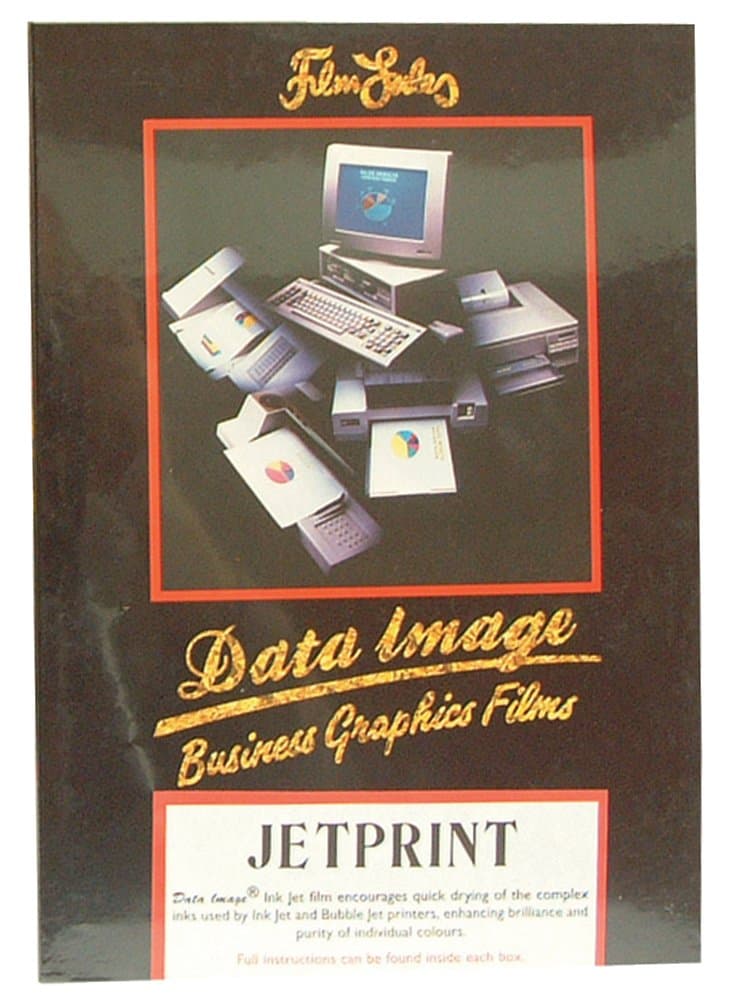 West Film A4 50 Micron Data Image Jet Print Self Adhesive - Clear (Pack of 50)